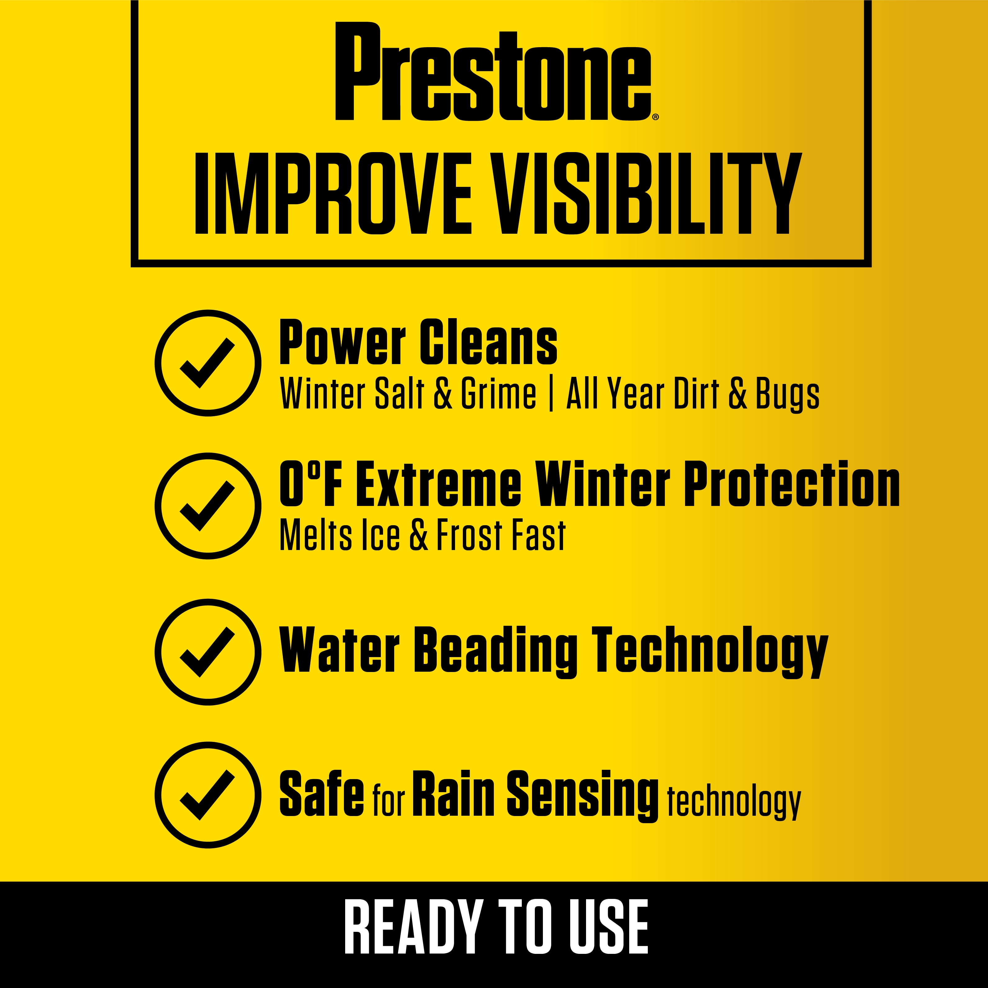 Prestone AS658P All Season 3-in-1 Year Round Windshield Washer Fluid
