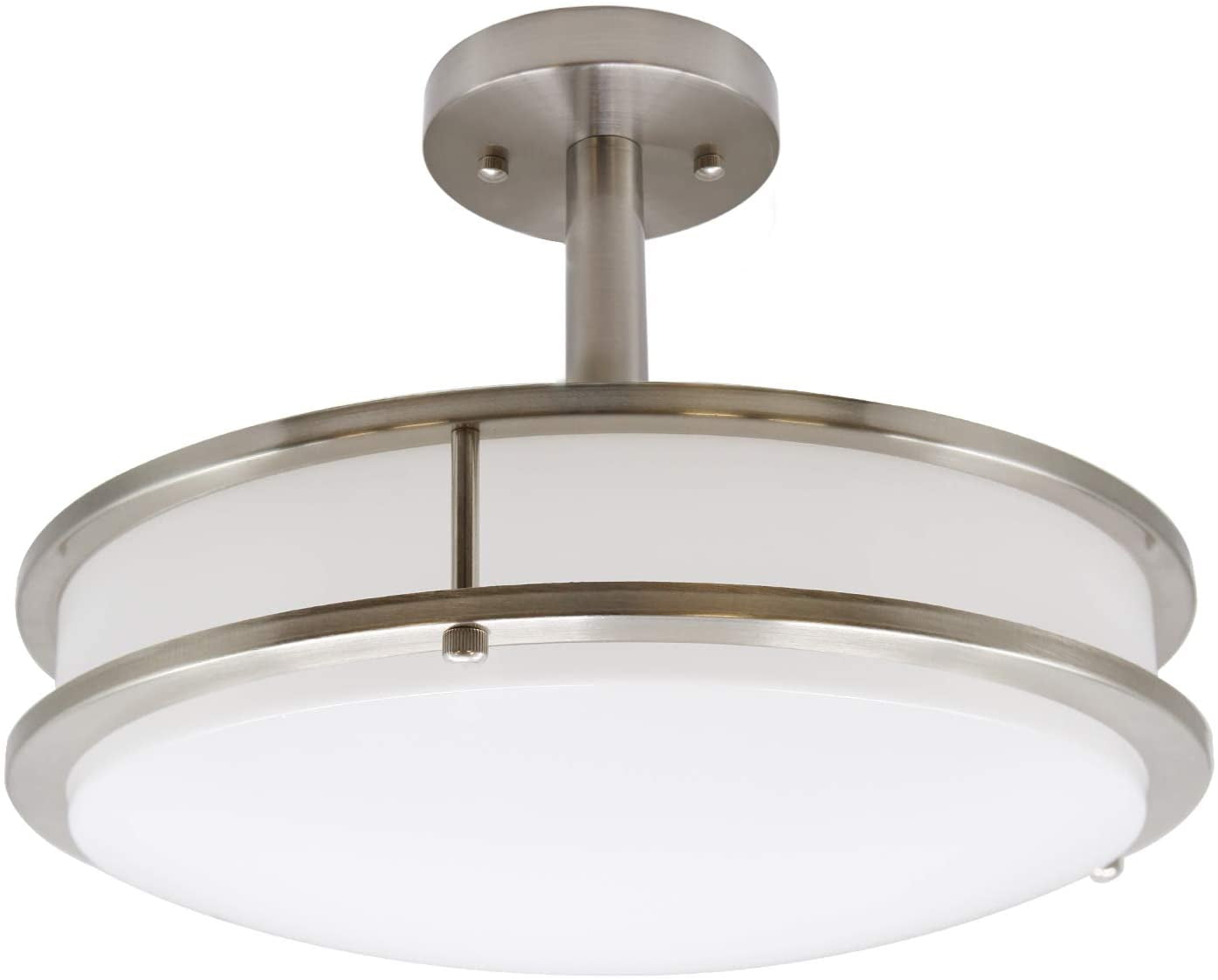 kitchen ceiling light flush mount nickel