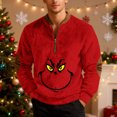 thumbnail image 2 of Christmas Graphic Tees Christmas Sweatshirts Men Red L, 2 of 5