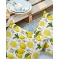 thumbnail image 2 of Outdoor Pillow Covers Pack of 2, Summer Lemon Flower Leaves Waterproof Throw Pillowcase Cushion Cases, Grey White Plaid Lattice Decorative Pillow Cover for Couch Sofa Home Bed Patio, 2 of 6