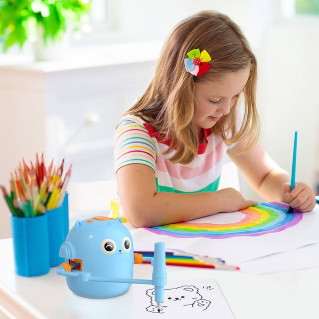 weibbin Kids Robot Interactive Educational Drawing Robot For Kids Learning Toy With 100 Cards Voice Interaction 6ml