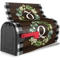 thumbnail image 2 of Wreath Monogram Letter Q Mailbox Covers, Buffalo Plaid Outdoor Magnetic Mailbox Cover, 21 x 18 in Mail Box Covers for Garden Yard Decor, 2 of 5