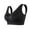 Black, variant on Women Casual Hollow Out Breathable Sport Bra Top Underwear Without Steel Ring Gathering Brazier for Women