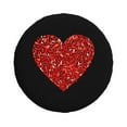 thumbnail image 1 of 17'' Red Drug Love Tire Cover, Universal Spare Wheel Covers, Dust-Proof, Water-Proof, Sun-Proof and Corrosion-Proof, 1 of 9
