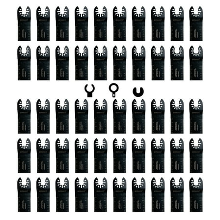 GVHAKG Oscillating Saw Blades (50PCS), Professional Universal Oscillating Tool for Wood and Plastics Fits Most Tools