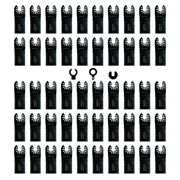 GVHAKG Oscillating Saw Blades (50PCS), Professional Universal Oscillating Tool for Wood and Plastics Fits Most Tools