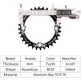 thumbnail image 4 of BUCKLOS 104 BCD 32T 34T 36T 38T Mountain Bike 170mm Crankset, Aluminum Alloy MTB Crank Set with Round Oval Narrow Wide Chainring Bottom Bracket Bolts, 4 of 7