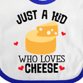 thumbnail image 4 of Inktastic Cheese Lover Kids Boys or Girls Baby Bib, 4 of 4