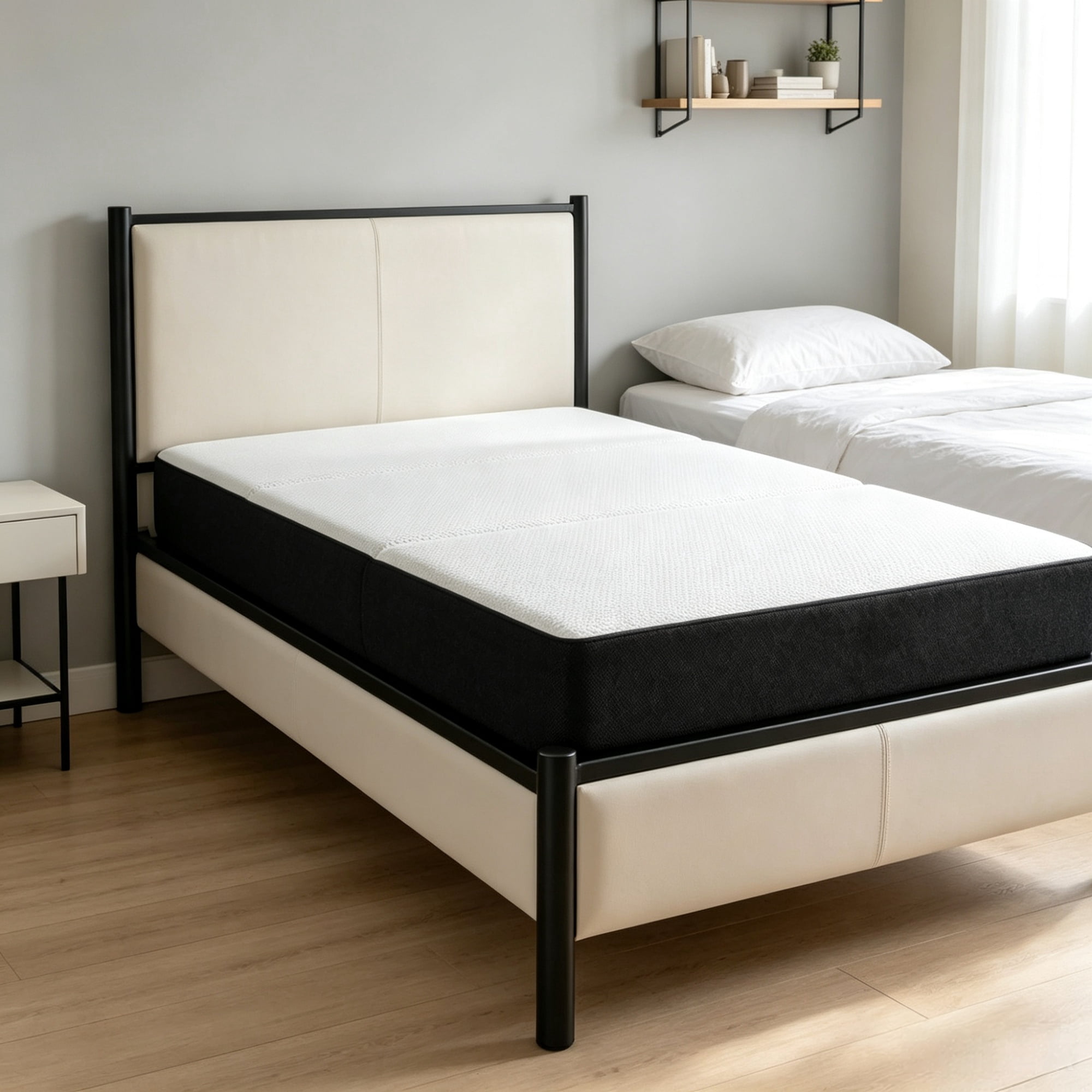 6" Trifold Mattress 75"x38"x6", Lightweight Memory Foam Bed for Guest, Camping, RV（Only Mattress）