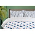thumbnail image 4 of Ambesonne Independence Day Duvet Cover Sets, American Patriotic, 2-Queen, White Cobalt Blue, 4 of 7