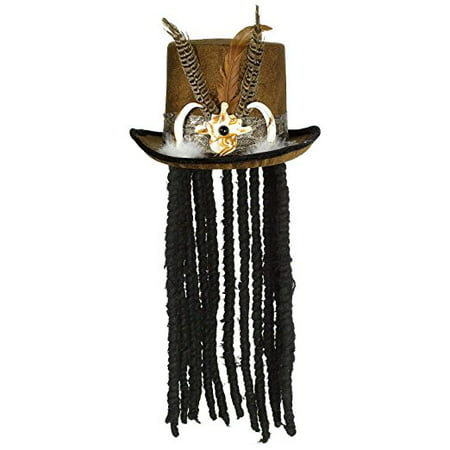 Witch Doctor Hat with Dreads