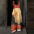 thumbnail image 6 of Halloween Jumpsuits for Women Linen Oversized Sleeveless Dressy Floral Print Adjustable Strap Rompers, 6 of 6