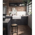 thumbnail image 2 of Shaws Ms3318 Shaker 33" Farmhouse Single Basin Fireclay Kitchen Sink - White, 2 of 8