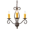 thumbnail image 3 of Meyda Tiffany 148750 Sienna 3 Light 18" Wide Taper Candle Multi Light Pendant, 3 of 6