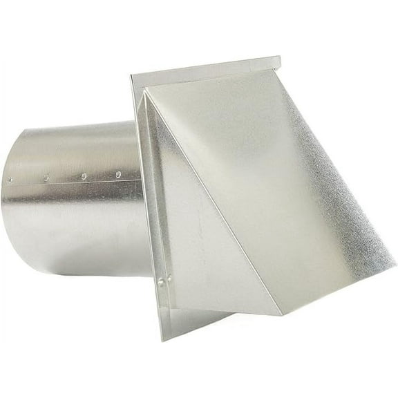 FAMCO Galvanized Steel Hooded Wall Vent With Damper, Dryer Vent Outlet Used For Air Exhaust Applications
