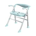 thumbnail image 2 of Silla de ducha Banco de baño Silla de baño Estabilidad antideslizante Taburete de ducha portátil plegable Silla de baño para ancianos y discapacitados Verde, 2 of 8