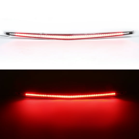 Kojem Rear LED Third 3RD Brake Light for 2006-2011 Cadillac DTS Rear Center Stop Lamp Clear Lens Chrome Housing