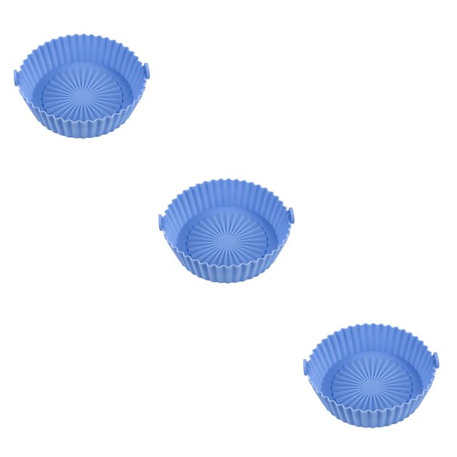Injueey Freidora de aire resistente al calor, olla de silicona, revestimiento antiadherente, hornos, bandeja para hornear, cestas de pollo, panadería, Type3 NO3 Injueey CBP164791