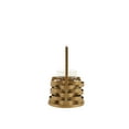 thumbnail image 4 of Metal Frame Candle Holder with Glass Hurricane, Small, Gold and Clear, 4 of 5