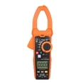 thumbnail image 1 of Lepmerk Professional True RMS Digital Clamp Meter - 6000 Counts, Auto-Ranging AC/DC Voltage, Current, Resistance, Capacitance, Temperature, Continuity, Duty Cycle - Orange PM2128 with Battery Included, 1 of 6