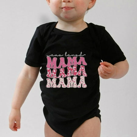 

Simplmasygenix Mothers Day Gifts Baby Romper Toddler Baby Boys Girl Comfortable Mother s Day Print Short Sleeve Romper Jumpsuit