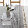 thumbnail image 4 of Mantel rectangular de algodón y lino, impermeable, a prueba de manchas, mantel de encaje con flecos para mesa de comedor, mesa de café, jardín, picnic, azulejo 1, 4 of 5