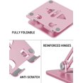 thumbnail image 5 of Tablet Stand Holder for Desk, Adjustable Desktop Tablet Holder, Foldable Aluminum Tablet Mount for iPad pro 12.9, iPad Air Mini, Samsung Galaxy Tabs Z Fold Kindle Fire,4-12 inch, Rose Gold, 5 of 5