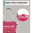 Fosmon TSA Accepted Luggage Locks, (4 Pack) Open Alert Indicator 3