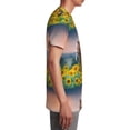 thumbnail image 6 of Wukai Horse Sunflowers Youth Unisex Short Sleeve T-Shirt for Boys, Girls, Teens, and Kids-Large, 6 of 7