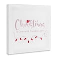 thumbnail image 3 of Stupell Industries Christmas Is Love with Lights Canvas Wall Art, design by Lauren Rader, 3 of 7