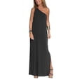 thumbnail image 2 of xiaxaixu Robe Débardeur à une Épaule pour Femmes Couleur Unie Sans Manches Robe de Soirée Fendue pour Cocktail Plage Club Été Mode Urbaine, 2 of 6