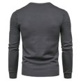 thumbnail image 3 of Mens Slim Fit Casual Shirt Long Sleeves Breathable Sweater Soft Top Knitwear, 3 of 8