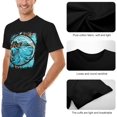 thumbnail image 6 of Blue Oyster Rock Mens Short Sleeve Crewneck T-Shirt 80s 90s Graphic Tees Shirts Top, 6 of 7