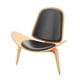thumbnail image 3 of Silla de Concha de Madera Baoblaze 1/6 Sillas de cáscara de simulación, 3 of 8