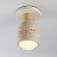 thumbnail image 2 of 10629TVOY Maxim Lighting Pompeii - 1 Light Flush Mount-7.75 Inch Tall and 4.75 Inch Wide-Travertine Oyster Finish, 2 of 5