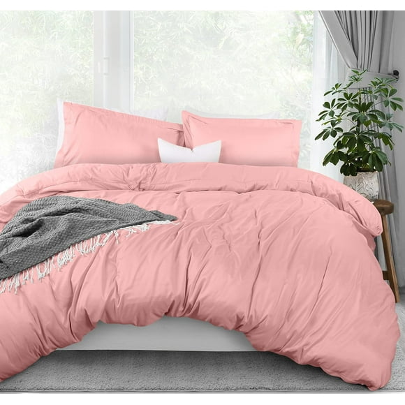 Duvet Cover Queen Size Piece with Zipper Closure Comforter Cover X es & Pillow Shams X es (Grey) Comforter Not Included