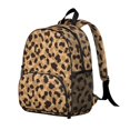 thumbnail image 2 of Leopard Print Backpack Backpack for School,Cute School Bag,Schoolbag with Adjustable Shoulder Straps & Padded Back,13.8"x11.4"x6", 2 of 6