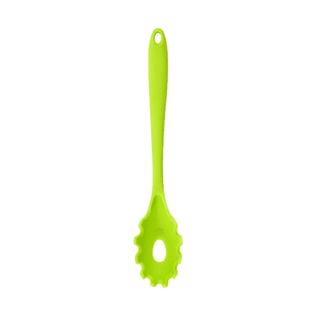 

Rush Armrouns Silicone Pasta Fork Spaghetti Server Spoon Heat Resistant 600°F Food Grade Pasta Spoon BPA Free Noodle Spoon. (Silicone) S5042