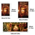 thumbnail image 6 of YIMEIS Christmas trees, presents, fireplaces Machine Washable Non-Slip Rubberback Indoor Runner Rug/Area Rug for Kitchen, Hallway, Kitchen, Entryway, Bathroom, 3 Piece Set, 6 of 10