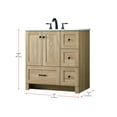 thumbnail image 3 of Elegant Lighting VF2832NT Soma 32" Free Standing Single Basin Vanity Set - Wood, 3 of 7