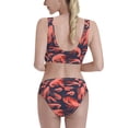 thumbnail image 5 of High Waisted Bikini Sets For Women, Shrimp No.9043 Swimsuits Tummy Control, Two Pieces Bathing Suit, 5 of 8