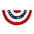 thumbnail image 3 of Outdoor USA Bunting Flags 1.5x3 FT American Pleated Fan Flags,4th of July Patriotic Bunting Flags,Outside Veteran's Day, Independence Day, Memorial Day Decorations Pleated Fan Flags Half Fan Banner, 3 of 7