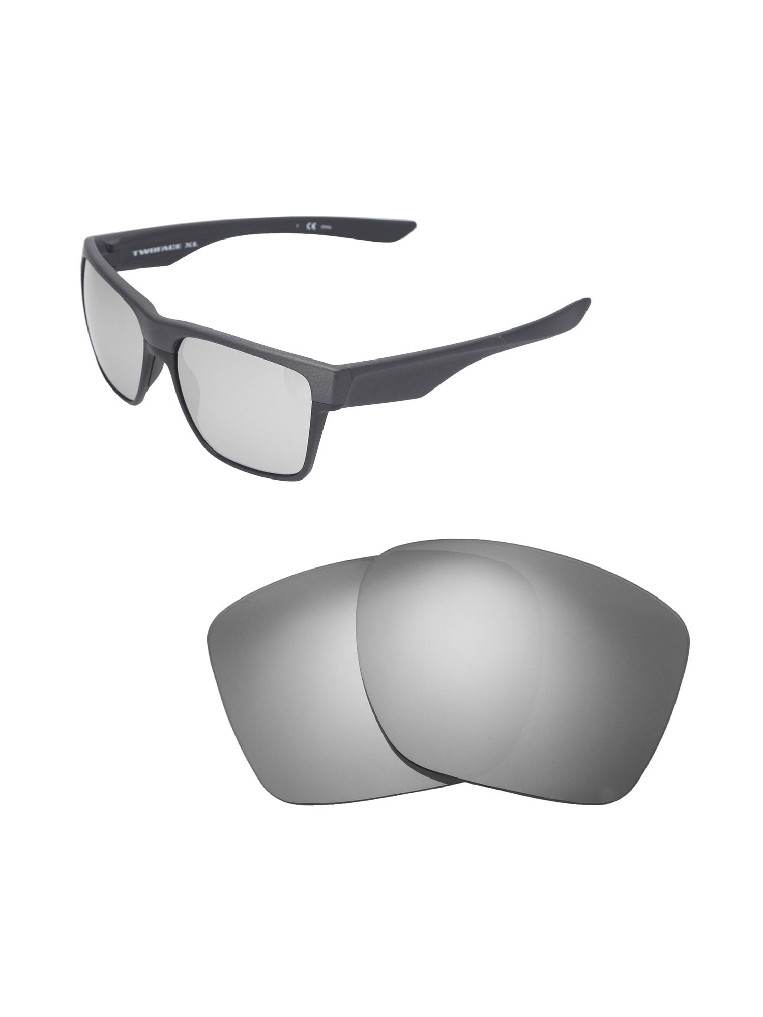 Walleva Titanium Polarized Replacement Lenses for Oakley TwoFace XL  Sunglasses