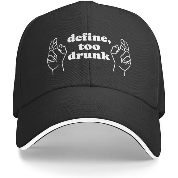 Define Too Drunk Trucker Hat Baseball Cap Funny Outdoor Travel Dad Caps