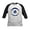 Black/White, variant on CafePress - Blue Evil Eye With Gold Accents Baseball Jersey - Kids Cotton Baseball Jersey, 3/4 Sleeve Shirt