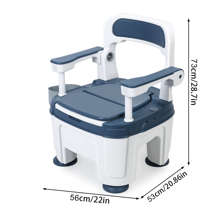 Wharick Bedside Commode, Commode Toilet for Elderly and Disabled