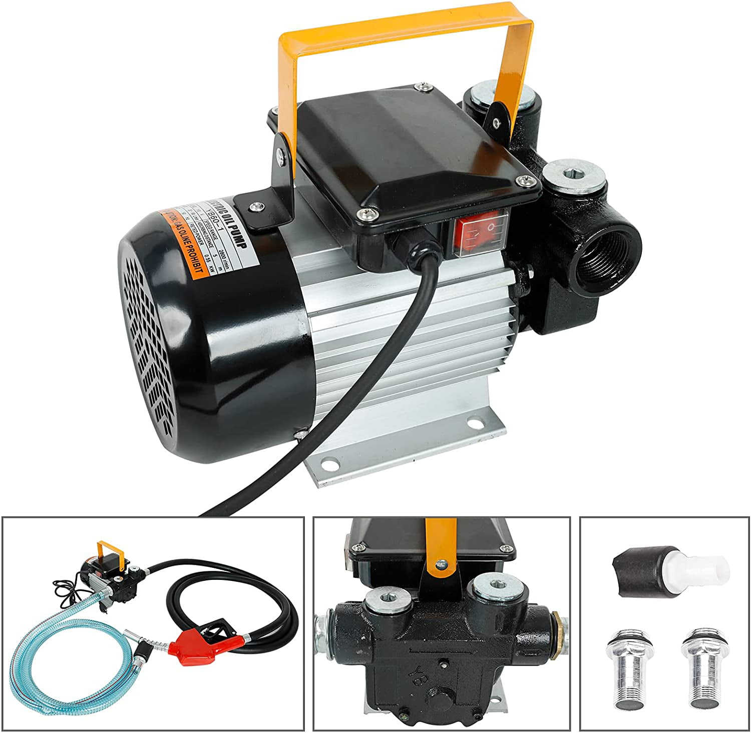 Commercial Self Priming Electric Oil Pump Transfer Fuel Diesel 110V AC 16GPM hot 
