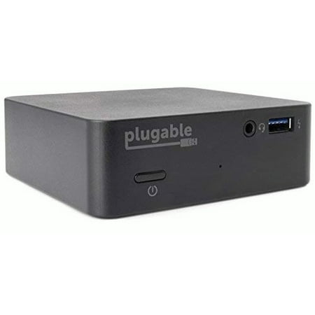 Plugable USB C Mini Docking Station with 85W Charging Compatible with Thunderbolt 3 and USB-C MacBooks and Select Windows Systems (HDMI up to 4K@30Hz, Gigabit Ethernet, 4X USB 3.0 Ports, USB-C
