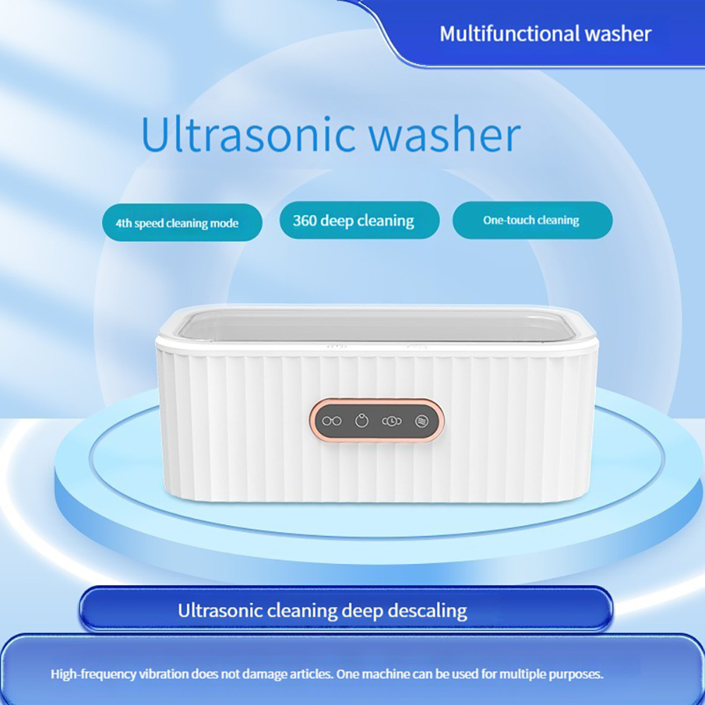 Rainbuvvy SL102 - Ultrasonic Cleaner Suitable for cleaning (jewelry, jewelry, glasses, watches, etc.): 47000HZ frequency, 360° deep cleaning