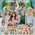thumbnail image 3 of Alice in Wonderland Plates Tableware Balloons Party Supplies Cake Topper Banner Decorations Birthday Decor Banner Backdrop, 3 of 7